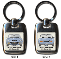 Jaguar E type V12 S3 Convertible (Hard Top) 1971-74 Keyring 5